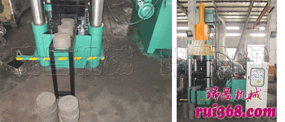 屑餅機(jī)采用先進(jìn)技術(shù)，對(duì)鋁屑、銅屑、生鐵屑?jí)簤K